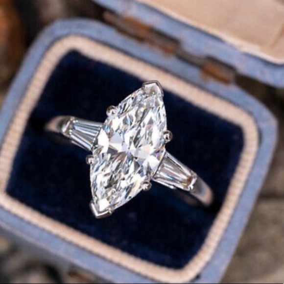 NWT 925 STERLING SILVER diamond 💍 Ring - Picture 6 of 7